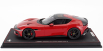 Bbr-models Ferrari 12cilindri V12 830cv Panoramic Roof 2024 - Matt Black Rims - Con Vetrina - With Showcase 1:18 Rosso Corsa - Červená