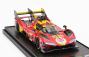 Bbr-models Ferrari 499p 3.0l Turbo V6 Team Ferrari Af Corse N 50 Winner 24h Le Mans 2024 Antonio Fuoco - Miguel Molina - Nicklas Nielsen 1:43 Červená Žlutá Černá