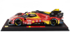 Bbr-models Ferrari 499p 3.0l Turbo V6 Team Ferrari Af Corse N 50 Winner 24h Le Mans 2024 Antonio Fuoco - Miguel Molina - Nicklas Nielsen - Con Vetrina - With Showcase 1:18 Červená Žlutá Černá