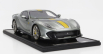 Bbr-models Ferrari 812 Competizione 2021 - Con Vetrina - With Showcase 1:12 Grigio Coburn - Šedá Met Žlutá