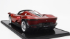 Bbr-models Ferrari Daytona Sp3 Serie Icona Open Roof 2022 - Con Vetrina - With Showcase 1:12 Rosso Magma - Červený Met
