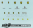 Bbr-models Ferrari Decals - High Quality - With Threads Of Real Chrome 1:43 /