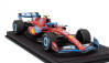 Bbr-models Ferrari F1  Sf-24 Team Scuderia Ferrari N 55 5th Miami Gp 2024 Carlos Sainz - Con Vetrina - With Showcase 1:18 Červená Světle Modrá