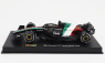 Bburago Alfa romeo F1  C43 Team Stake N 77 Monza Italy Gp 2023 Valtteri Bottas - With Pilot And Showcase 1:43
