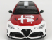 Bburago Alfa romeo Giulia Gtam N 99 Racing 2020 1:18 Alfa Červená Bílá