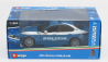 Bburago Alfa romeo Giulia Polizia 2016 1:24 Modrá Bílá