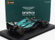 Bburago Aston martin F1  Amr23 Team Aramco Cognizant N 14 Season 2023 Fernando Alonso - With Pilot And Showcase 1:43 Zelená