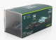 Bburago Aston martin F1  Amr23 Team Aramco Cognizant N 14 Season 2023 Fernando Alonso - With Pilot And Showcase 1:43 Zelená