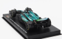 Bburago Aston martin F1  Amr23 Team Aramco Cognizant N 18 Season 2023 Lance Stroll - With Pilot And Showcase 1:43 Zelená