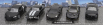 Bburago Audi R8 - Chevrolet Camaro Z/28 - Lamborghini Aventador - Centenario - Ford Usa Mustang 1:64 Black
