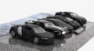 Bburago Audi R8 - Chevrolet Camaro Z/28 - Lamborghini Aventador - Centenario - Ford Usa Mustang 1:64 Black