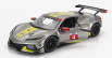 Bburago Chevrolet C8.r 6.2l V8 Team Corvette Racing N 4 Racing 2021 1:24 Šedá Žlutá