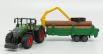 Bburago Fendt Vario 1000 Traktor s přepravníkem dřeva 2016 1:50, zelená
