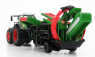 Bburago Fendt Vario 1050 Tractor With Cultivator Trailer 2016 1:50 Zelená Šedá Červená
