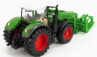 Bburago Fendt Vario 1050 Tractor With Front Grapple 2016 1:50 Zelená Šedá Červená