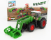 Bburago Fendt Vario 1050 Tractor With Front Grapple 2016 1:50 Zelená Šedá Červená