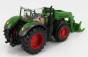 Bburago Fendt Vario 1050 Tractor With Front Logging Grab 2016 1:50 Zelená Šedá Červená