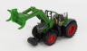 Bburago Fendt Vario 1050 Tractor With Front Logging Grab 2016 1:50 Zelená Šedá Červená