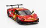 Bburago Ferrari 296 Gt3 3.0l Twin Turbo V6 N 71 Racing 2023 1:43 Červená Žlutá
