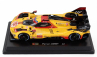 Bburago Ferrari 499p 3.0l Turbo V6 Team Af Corse N  83 24h Le Mans 2024 Robert Kubica - Robert Shwartzman - Yifei Ye 1:24 Žlutá Červená
