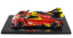 Bburago Ferrari 499p 3.0l Turbo V6 Team Ferrari Af Corse N 50 Winner 24h Le Mans 2024 Antonio Fuoco - Miguel Molina - Nicklas Nielsen - Con Vetrina - With Showcase 1:18 Red