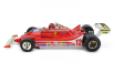Bburago Ferrari F1  312t4 N 12 Winner South Africa Gp Kyalami (with Pilot) 1979 Gilles Villeneuve 1:18 Red