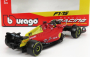 Bburago Ferrari F1-75 Scuderia Ferrari N 16 2022 Charles Leclerc 1:43, červená