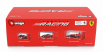 Bburago Ferrari F1-75 Scuderia Ferrari N 16 2nd Monza Gp Italy (pole Position) 2022 Charles Leclerc - With Pilot And Showcase - Exclusive Carmodel 1:24 Červená Žlutá