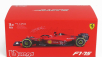 Bburago Ferrari F1-75 Scuderia Ferrari N 16 Season 2022 Charles Leclerc With Helmet And Plastic Showcase - Exclusive Carmodel 1:43 Red