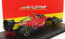 Bburago Ferrari F1-75 Scuderia Ferrari N 55 4th Monza Gp Italy 2022 Carlos Sainz - With Helmet And Plastic Showcase - Exclusive Carmodel 1:43 Červená Žlutá