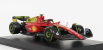 Bburago Ferrari F1-75 Scuderia Ferrari N 55 4th Monza Gp Italy 2022 Carlos Sainz - With Helmet And Plastic Showcase - Exclusive Carmodel 1:43 Červená Žlutá