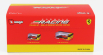 Bburago Ferrari F1-75 Scuderia Ferrari N 55 4th Monza Gp Italy 2022 Carlos Sainz - With Helmet And Plastic Showcase - Exclusive Carmodel 1:43 Červená Žlutá