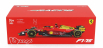 Bburago Ferrari F1-75 Scuderia Ferrari N 55 4th Monza Gp Italy 2022 Carlos Sainz - With Pilot And Showcase - Exclusive Carmodel 1:24 Červená Žlutá