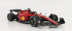 Bburago Ferrari F1-75 Scuderia Ferrari N 55 Season 2022 Carlos Sainz - White Wheels - Exclusive Carmodel 1:18 Red