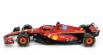Bburago Ferrari F1  Sf-24 Team Scuderia Ferrari N 16 4th Emilia Romagna Imola Gp 2024 Charles Leclerc - Con Vetrina - With Showcase 1:18 Červená Černá