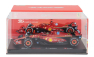 Bburago Ferrari F1  Sf-24 Team Scuderia Ferrari N 16 Winner Italy Monza Gp 2024 Charles Leclerc - With Pilot And Showcase 1:43 Červená Bílá Černá