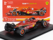 Bburago Ferrari F1  Sf-24 Team Scuderia Ferrari N 55 4th Italy Monza Gp 2024 Carlos Sainz - With Pilot And Showcase 1:43 Červená Bílá Černá