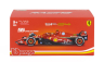 Bburago Ferrari F1  Sf-24 Team Scuderia Ferrari N 55 4th Italy Monza Gp 2024 Carlos Sainz - With Pilot And Showcase 1:43 Červená Bílá Černá