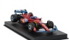 Bburago Ferrari F1  Sf-24 Team Scuderia Ferrari N 55 5th Miami Gp 2024 Carlos Sainz - With Pilot And Showcase 1:43 Červená Černá Světle Modrá