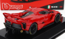 Bburago Ferrari Fxx-k Evo Hybrid 6.3 V12 1050hp 2017 - Con Vetrina - With Showcase - Exclusive Carmodel 1:43 Rosso Corsa Červená