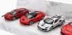 Bburago Ferrari Set 5x 488 Gtb - Enzo - 488 Pista - F-12 Berlinetta - Laferrari 1:64 Červená Stříbrná