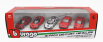 Bburago Ferrari Set 5x 488 Gtb - Enzo - 488 Pista - F-12 Berlinetta - Laferrari 1:64 Červená Stříbrná