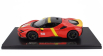 Bburago Ferrari Sf90 Stradale Hybrid 1000hp N 50 24h Le Mans Livery - Con Vetrina - With Showcase - Exclusive Carmodel 1:18 Červená Žlutá