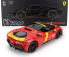 Bburago Ferrari Sf90 Stradale Hybrid 1000hp N 50 24h Le Mans Livery - Con Vetrina - With Showcase - Exclusive Carmodel 1:18 Červená Žlutá