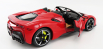 Bburago Ferrari Sf90 Stradale Hybrid Spider 1000hp Open 2020 - Exclusive Carmodel 1:18 Rosso Corsa 322 - Červená