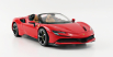 Bburago Ferrari Sf90 Stradale Hybrid Spider 1000hp Open 2020 1:18, červená