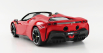 Bburago Ferrari Sf90 Stradale Hybrid Spider 1000hp Open 2020 1:18, červená