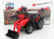 Bburago Massey ferguson 8740s Tractor With Front Loader Scraper 1:50 Red