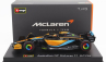 Bburago Mclaren F1  Mcl36 Mercedes Team Mclaren N 3 Australian Gp 2022 Daniel Ricciardo - With Helmet And Plastic Showcase 1:43 Oranžová Světle Modrá