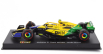 Bburago Mclaren F1  Mcl38 Team Mclaren N 4 4th Monaco Gp (senna 30th Anniversary) 2024 Lando Norris - With Pilot And Showcase 1:43 Žlutá Zelená Černá